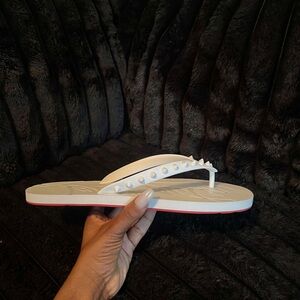Christian Louboutin flip-flops